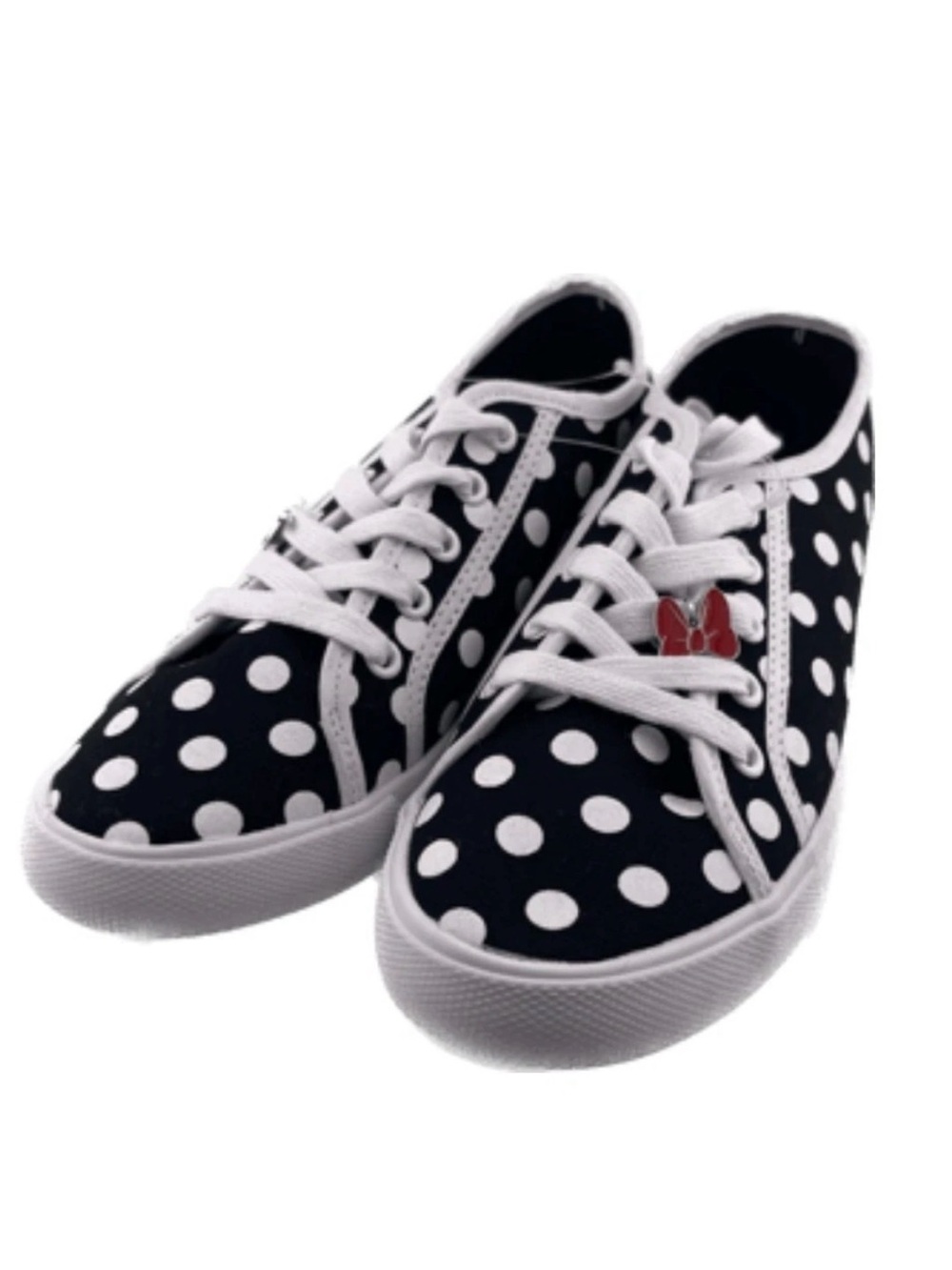 Disney Parks Minnie Mouse Sneakers White/Black Polka Dot
Size W9/W7 NWT